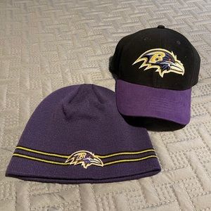 RAVENS BEANIE AND HAT